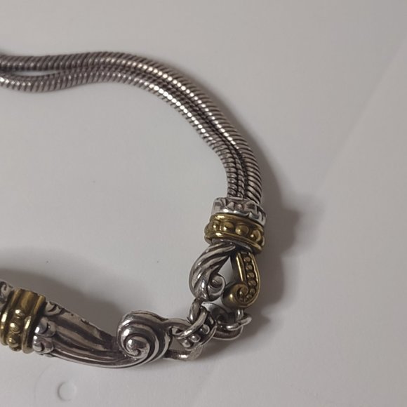 Very Awesome Decorative Two Tone Metal Belt 39 Inches Long - Picture 10 of 13